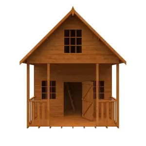 8ft x 8ft (2.43m x 2.43m) Club Wooden Playhouse (12mm Tongue and Groove Floor and Roof) (8ft x 8ft) (8x8)