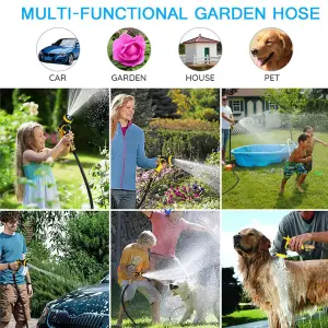 Expanding Garden Watering Hose Pipe - Automatically Expandable & Flexible Hosepipes - 100 FT