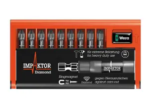 Wera - Bit-Check 10 Impaktor 1 Set, 10 Piece