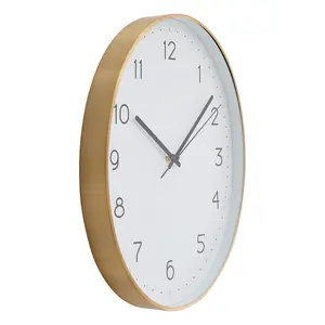 Interiors by Premier Elko Oval Wall Clock with Gold Finish