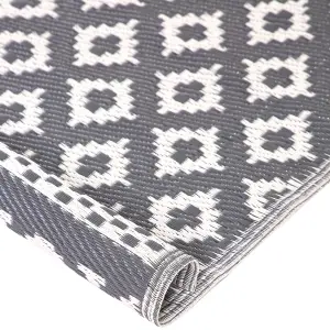 Outdoor Area Rug 120 x 180 cm Grey THANE