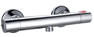 Minimalist Round Bar Shower Valve - Chrome