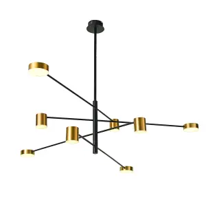 Luminosa Remdal Modern Multi Arm Pendant Ceiling Light LED, 3000K