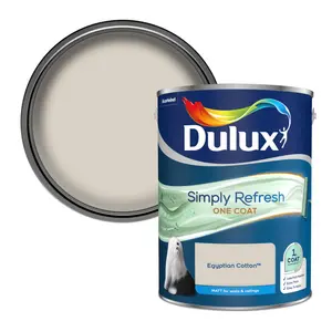 Dulux One coat Egyptian cotton Matt Emulsion paint, 5L