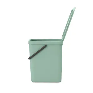 Brabantia Sort & Go Standard Jade Green Plastic Recycling bin - 25L Freestanding