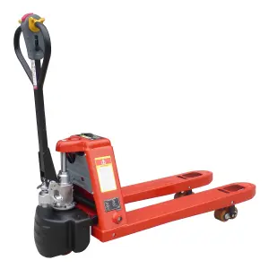 LiftMate Semi Electric Hand Pump Pallet Truck 2000kg Capacity (550x1000mm Forks), Heavy Duty Jack Trolley