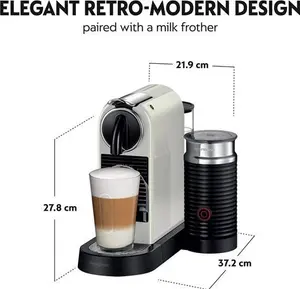 Nespresso Citiz Coffee Machine With Aeroccino Milk Frother By Magimix