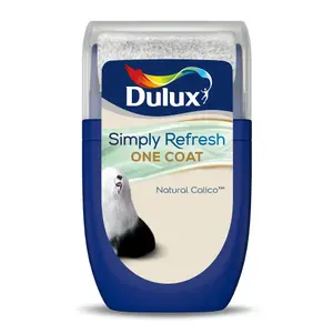 Dulux One coat Natural calico Matt Emulsion paint, 30ml