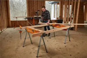 BORA PORTAMATE Speedhorse Quick Deploy 1500lb 680kg Capacity Sawhorse Trestles