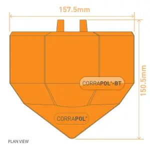 Corrapol Brown Aluminium Ridge capping (L)0.1mm (W)160mm