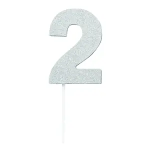 Bristol Novelty Diamond Number Cake Topper Silver (9)