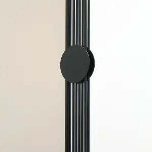 Warsaw Arch Mirror Black Weather Resistant Wall Mount