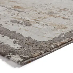 Grey Beige Abstract Modern Easy to clean Rug for Dining Room Bed Room and Living Room-160cm X 220cm