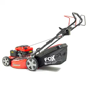 Petrol Lawn Mower Wolf Fox 4 Blades 560E 22" 56cm Electric Start Self Propelled