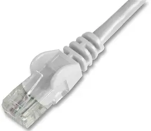 PRO SIGNAL - 1m White Cat5e Snagless UTP Ethernet Patch Lead