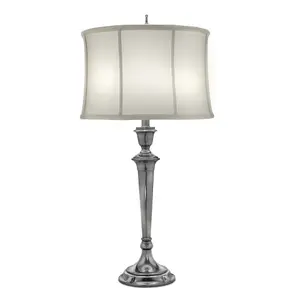 Elstead Syracuse 1 Light Table Lamp Antique Nickel, E27