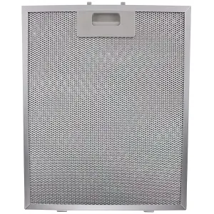 SPARES2GO Metal Grease Filter compatible with Logik Cooker Hood Extractor Vent Fan 320 x 260mm 2 x Filters