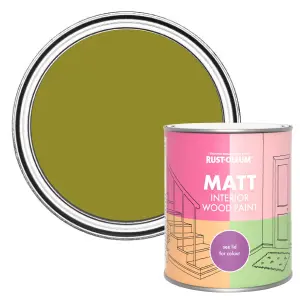 Rust-Oleum Pickled Olive Matt Interior Wood Paint  750ml