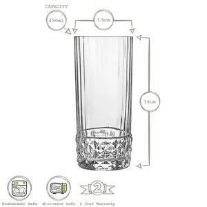 America '20s Highball Glasses - 490ml 24