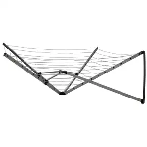 Oypla 5 Arm 27m Folding Wall Mounted Clothes Dryer Airer Washing Line