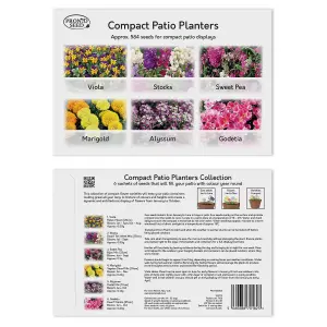 Pronto Seed Bumper Baskets & Containers Flower Seed Variety Pack.  18 Varieties, Over 1400 Seeds