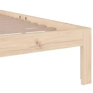 Berkfield Bed Frame Solid Wood 90x200 cm