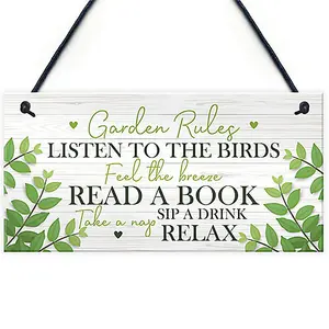 Garden Plaque Hanging Summer House Garden Shed Gifts For Mum Nan Nanny