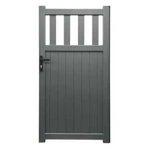 Aluminium Pedestrian Garden Gate 1000X2000mm Anthracite Grey