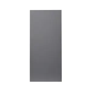 GoodHome Stevia Gloss anthracite Slab Tall wall Cabinet door (W)400mm (H)895mm (T)18mm