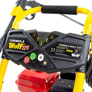 Petrol Pressure Washer Formula Wolf 275 7 HP, 240 Bar, 8m Hose with Patio Cleaner