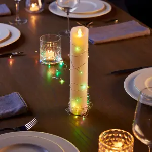 string Battery-powered Multicolour 50 LED Indoor String lights