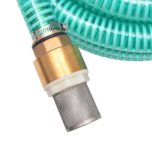 Berkfield Suction Hose with Brass Connectors 7 m 25 mm Green