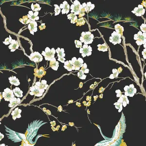 Sublime Japan Black/green Smooth Wallpaper Sample