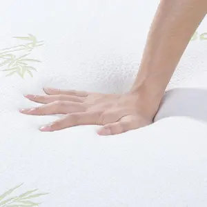 Double Super Soft Bamboo Memory Foam Mattress Topper - Hypoallergenic 2 Inch