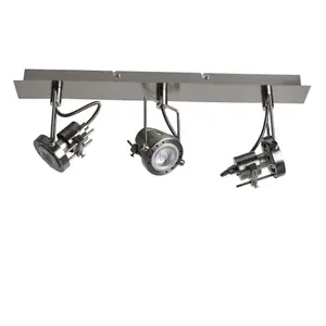 Sage Satin Nickel 3 Light Ceiling Spotlight Bar