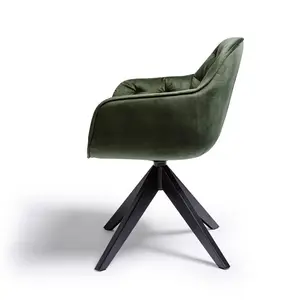 Kensington Upholstered Dining Chair Green Velvet