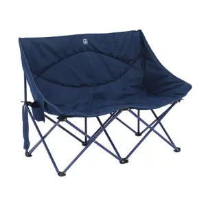 Hi-Gear Vegas Double Foldable Camping Chair with Storage Pocket/Drink Holders