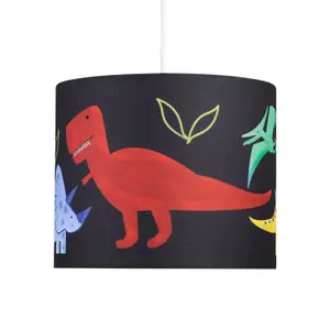 First Choice Lighting Set of 2 Dinosaur 25cm Light Shades