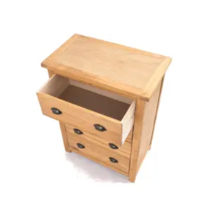 Lugo 4 Drawer Chest of Drawers Brass Cup Handle