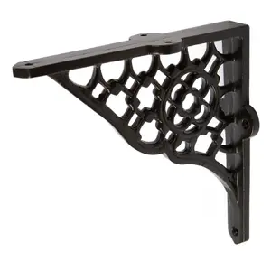 Hammer & Tongs - Honeycomb Iron Shelf Bracket - D155mm - Black