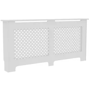 Vida Designs Oxford Extra Large White Radiator Cover