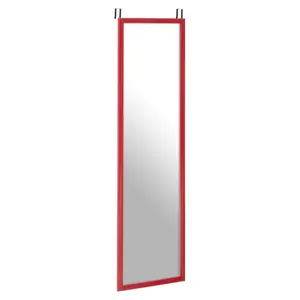 Overdoor Full Length Mirror Red