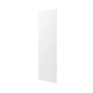 GoodHome Balsamita Matt white slab Standard End panel (H)2010mm (W)570mm, Pair