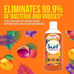 Surf Concentrated Disinfectant Passion Bloom Multi-Purpose Cleaner, 240ml, 6pk