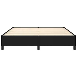 Berkfield Bed Frame Black 180x200 cm 6FT Super King Fabric