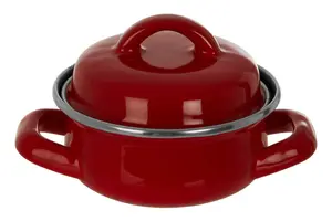 Essentials by Premier Porter 10cm Dia Red Mini Casserole Dish