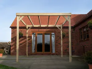 Box pergola, wooden diy kit , 1.8m x 1.8m (Natural finish)