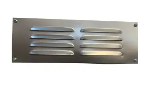 Internal Aluminium louver vent Silver 9-3