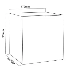 SIA TT02BL 39 Litre Black Counter Table Top Mini Freezer