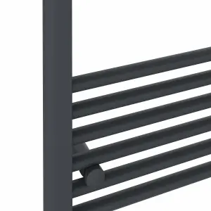 Rinse Straight Bathroom Heated Towel Rail Ladder Radiator Anthracite 1000x600mm